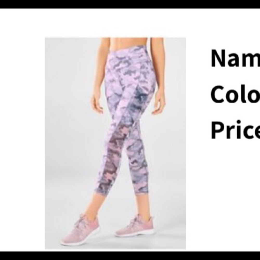 Fabletics high waisted pocket capri leggings